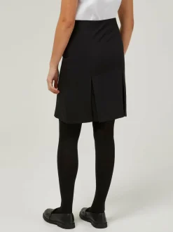 Trutex Black 16" Twin Pleat School Skirt (10-16 Yrs) Hot