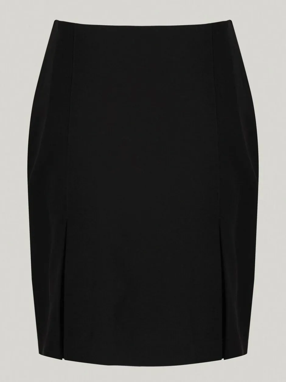 Trutex Black 16" Twin Pleat School Skirt (10-16 Yrs) Hot
