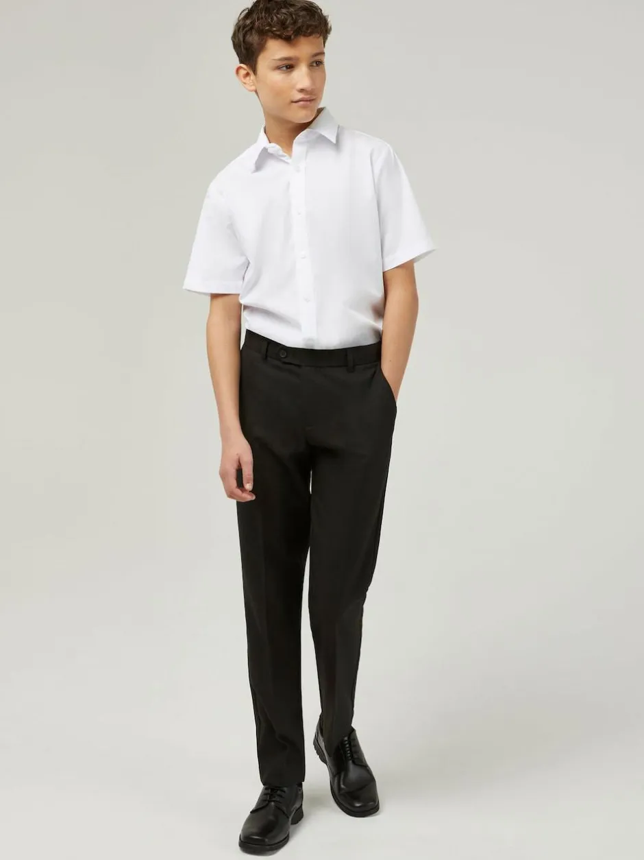 Trutex Senior Boys Slim Leg Charcoal School Trousers New