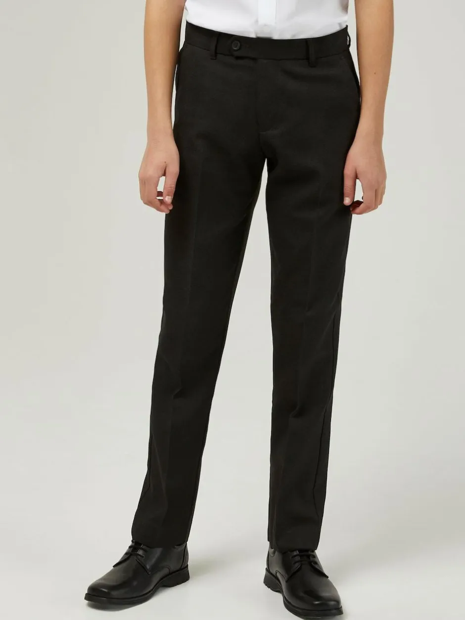 Trutex Senior Boys Slim Leg Charcoal School Trousers New