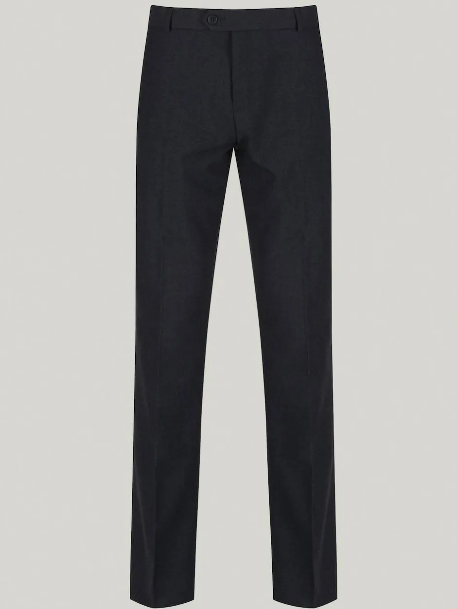 Trutex Senior Boys Slim Leg Charcoal School Trousers New