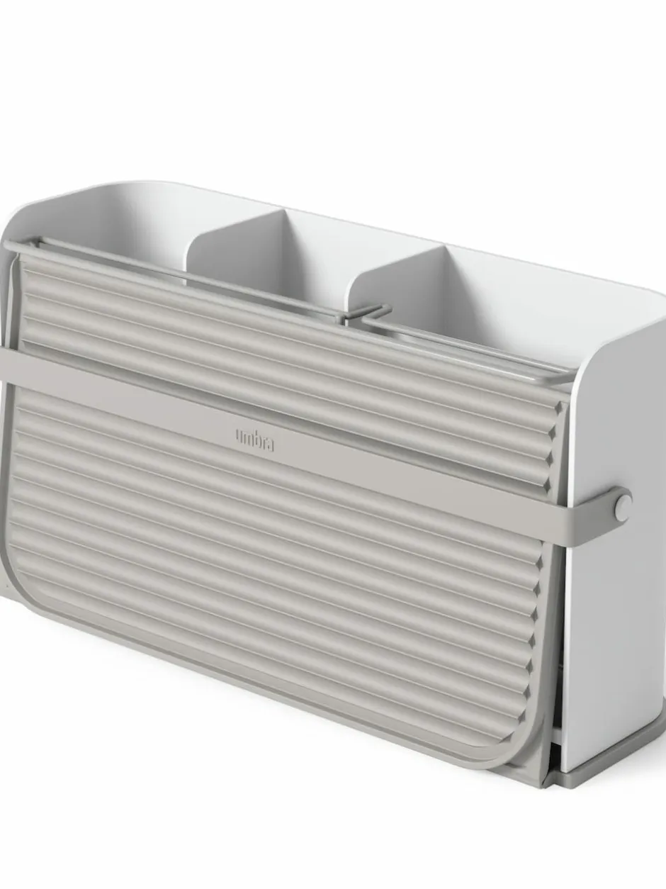 Umbra White Grey Sling Folding Dishrack Outlet