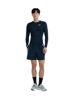 Under Armour HeatGear Fitted Long Sleeve Base Layer T-Shirt Black Sale