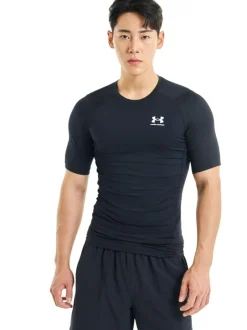 Under Armour HeatGear Base Layer T-Shirt Black Sale