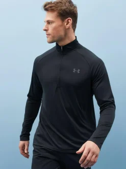 Under Armour Black Tech Quarter Zip Fleece