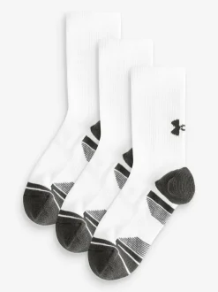 Under Armour Junior Perform Tech Crew Socks 3 Pack White Online