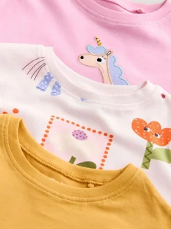 Next Character Long Sleeve Tops 3 Pack (3mths-7yrs) Unicorn Hot