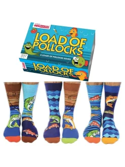 United Odd Socks Blue Pollocks Fishing Socks 3 pack