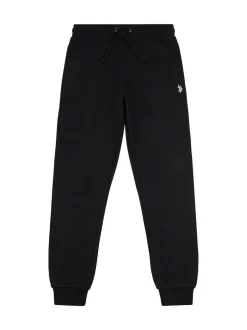 U.S. Polo Assn . Mens Classic Fit Double Horsemen Joggers Black Discount