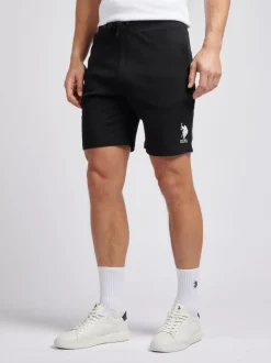 U.S. Polo Assn . Mens Classic Fit 100% Cotton Player 3 Sweat Shorts Black Online