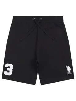U.S. Polo Assn . Mens Classic Fit 100% Cotton Player 3 Sweat Shorts Black Online