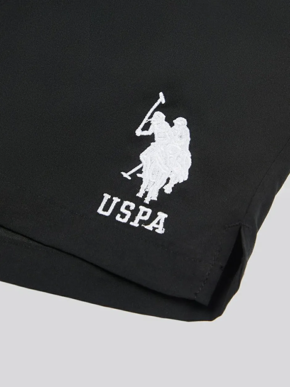 U.S. Polo Assn . Mens Player 3 Swim Shorts Black Sale