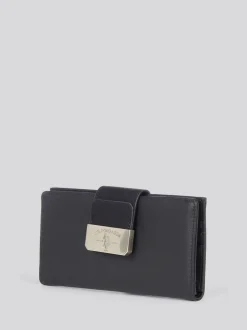 U.S. Polo Assn . Black Womens Romantic Large Card Holder Purse Hot