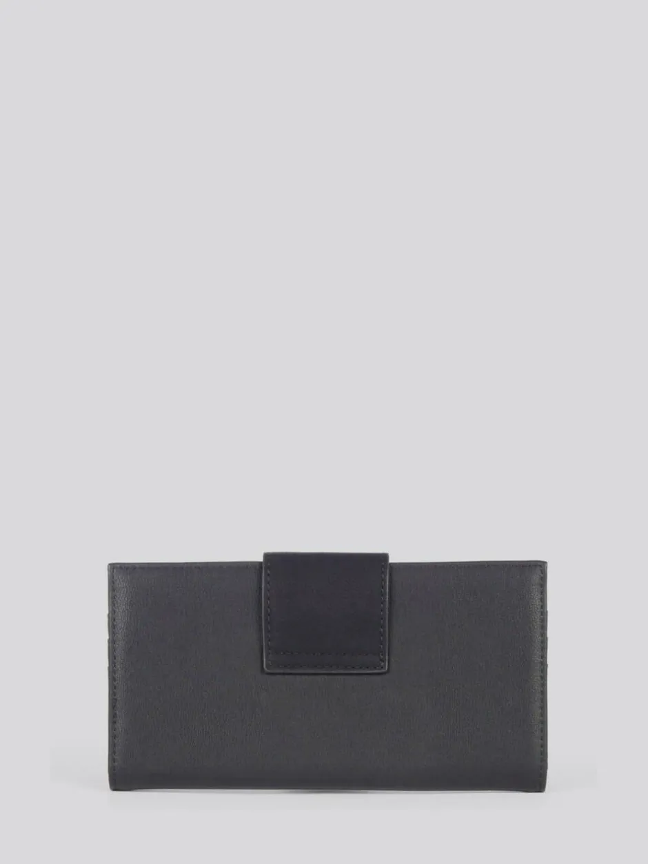 U.S. Polo Assn . Black Womens Romantic Large Card Holder Purse Hot