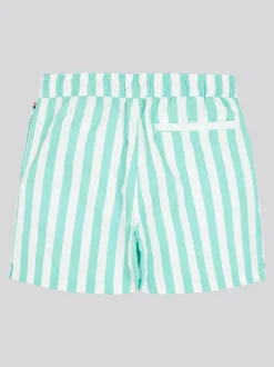 U.S. Polo Assn . Boys Stripe Swim Shorts Blue Clearance