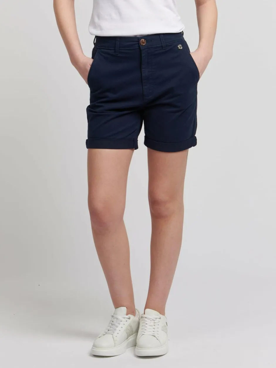 U.S. Polo Assn . Blue Classic Womens Chino Shorts Hot
