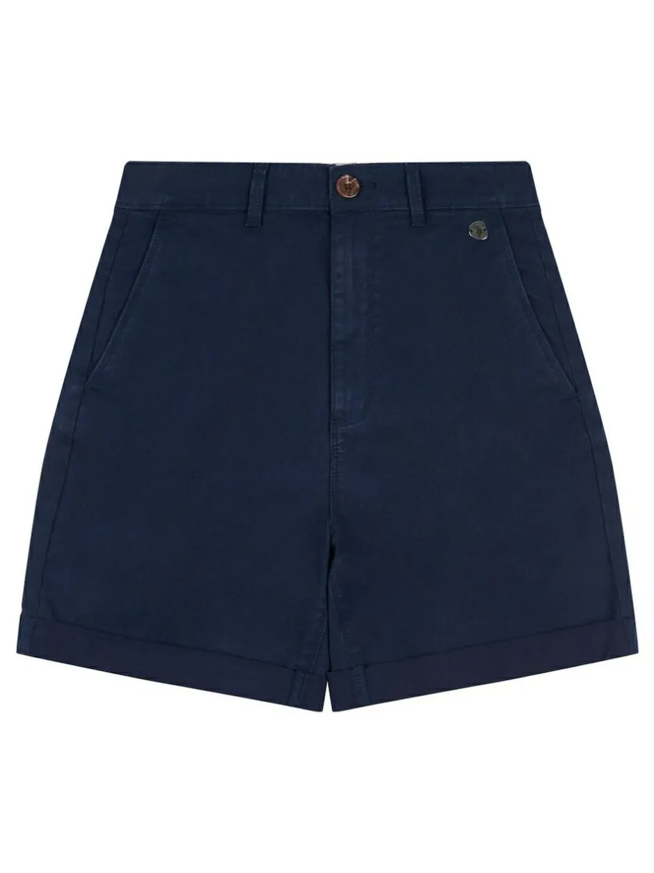 U.S. Polo Assn . Blue Classic Womens Chino Shorts Hot