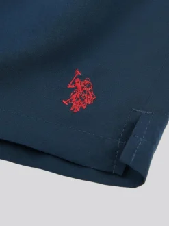 U.S. Polo Assn . Mens Core Swim Shorts Blue Dark Discount