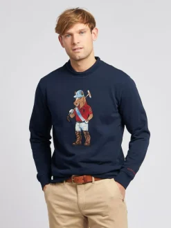 U.S. Polo Assn . Blue Mens Chuck Crew Sweatshirt Sale