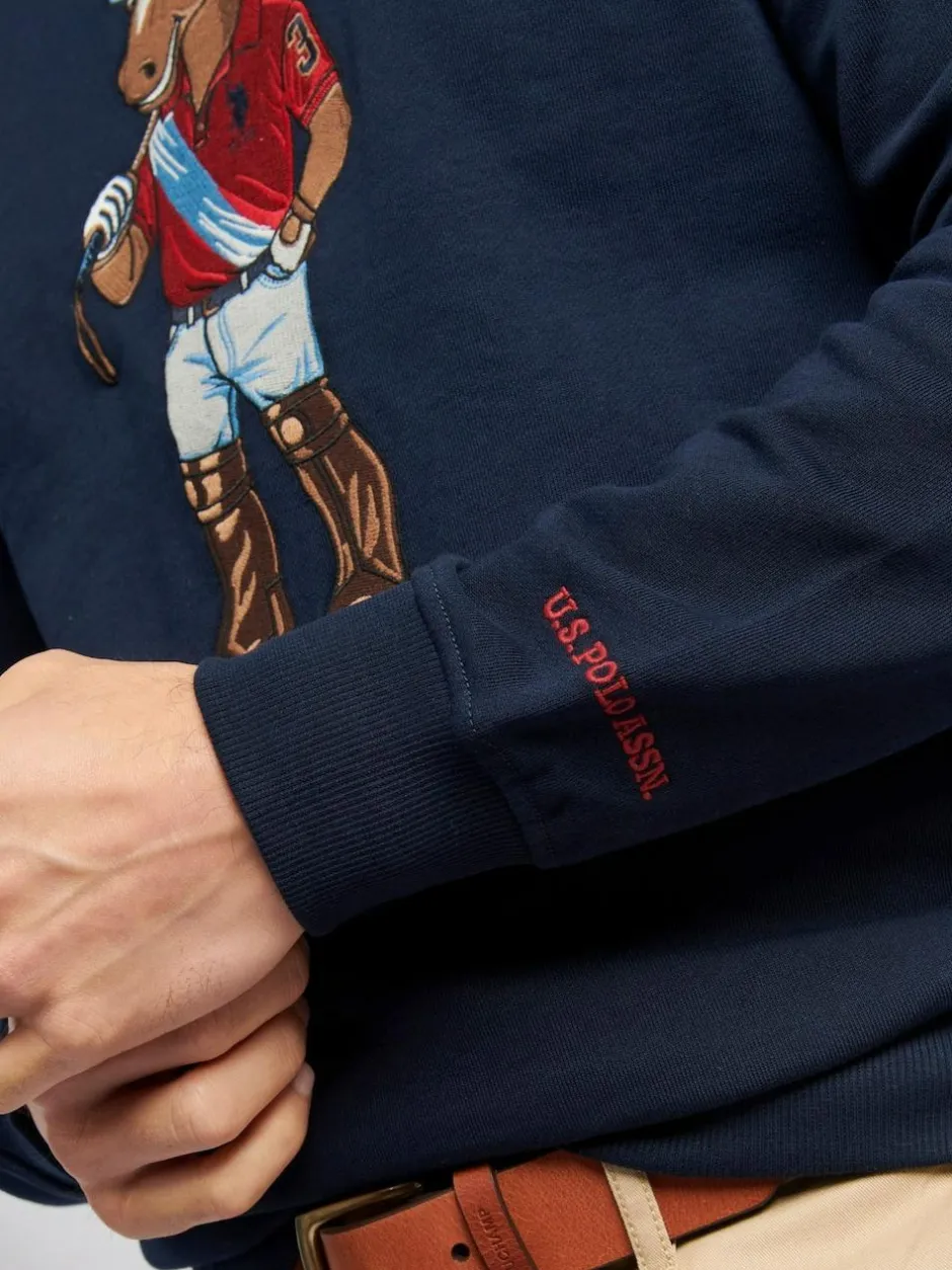 U.S. Polo Assn . Blue Mens Chuck Crew Sweatshirt Sale