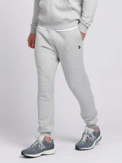 U.S. Polo Assn . Mens Classic Fit Double Horsemen Joggers Grey New