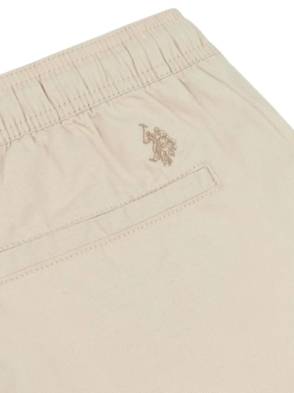 U.S. Polo Assn . Natural Mens Linen Blend Deck Shorts Best