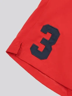 U.S. Polo Assn . Mens Player 3 Swim Shorts Red Best
