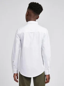 U.S. Polo Assn Boys Oxford Shirt White Clearance