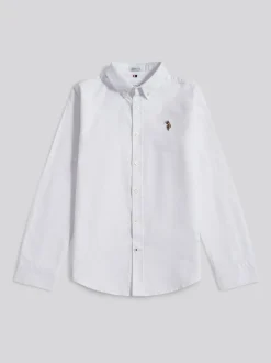 U.S. Polo Assn Boys Oxford Shirt White Clearance