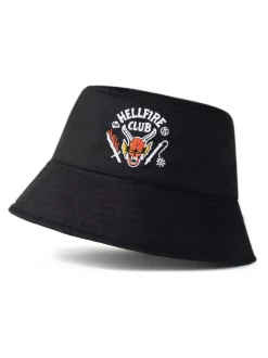 Vanilla Underground Black Stranger Things Bucket Hat New
