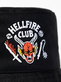 Vanilla Underground Black Stranger Things Bucket Hat New