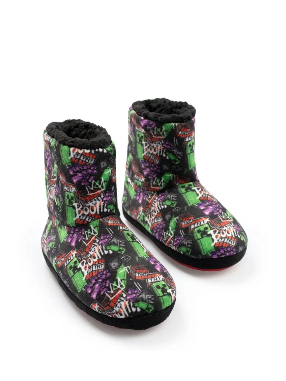 Vanilla Underground Black Minecraft Slipper Boots Outlet