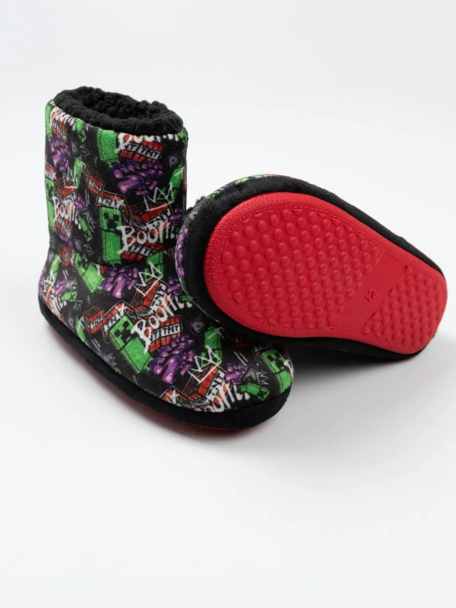Vanilla Underground Black Minecraft Slipper Boots Outlet