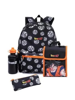 Vanilla Underground Black Dragon Ball Z Backpack Set 4 Piece Outlet