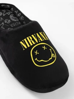 Vanilla Underground Black Nirvana Mule Slippers Best