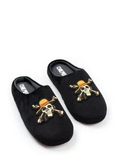 Vanilla Underground Black One Piece Mule Slippers Outlet