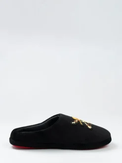 Vanilla Underground Black One Piece Mule Slippers Outlet