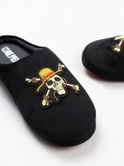 Vanilla Underground Black One Piece Mule Slippers Outlet