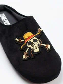 Vanilla Underground Black One Piece Mule Slippers Outlet