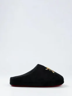 Vanilla Underground Black One Piece Mule Slippers Hot