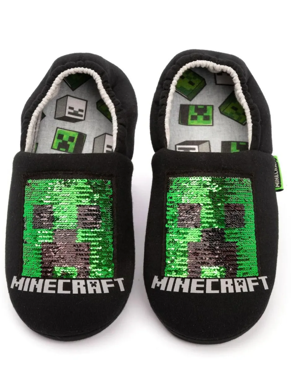 Vanilla Underground Black Minecraft Slippers Best