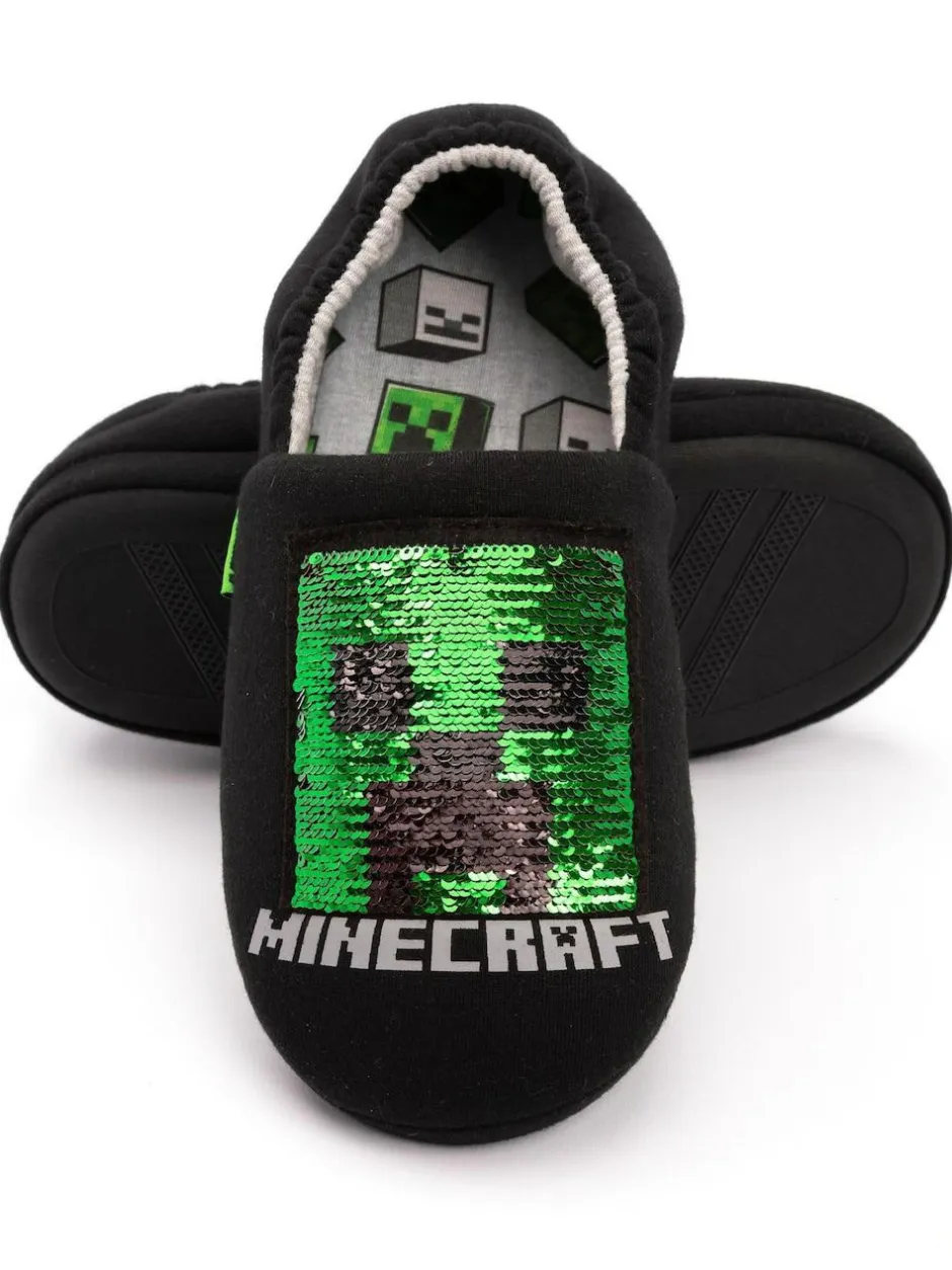 Vanilla Underground Black Minecraft Slippers Best