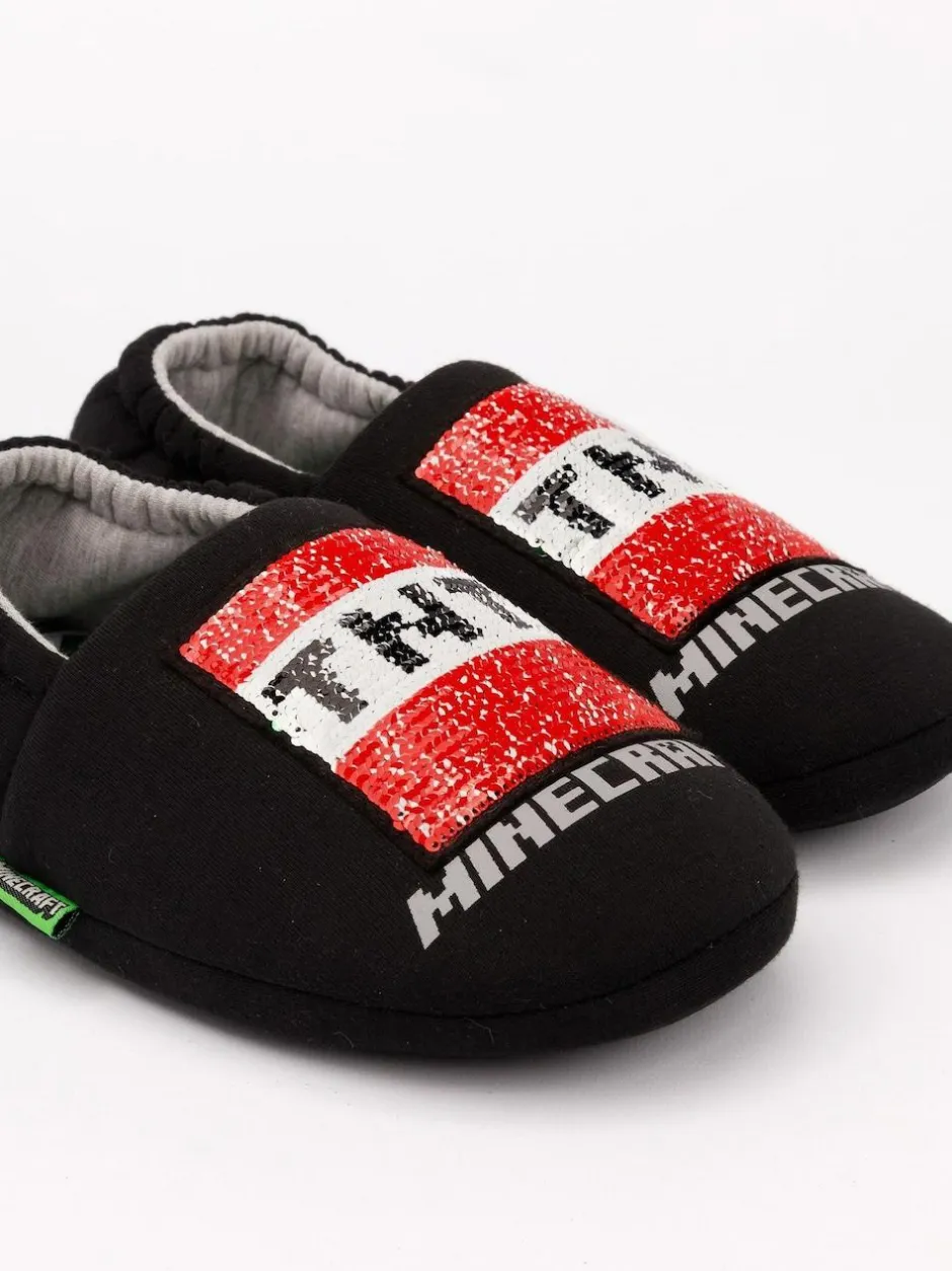 Vanilla Underground Black Minecraft Slippers Best