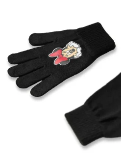 Vanilla Underground Kids Disney Character Winter Hat And Gloves Set Black Discount