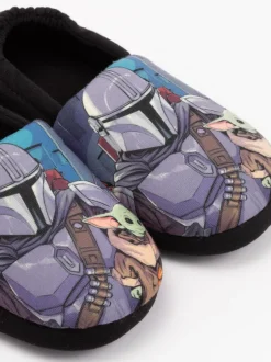 Vanilla Underground Black Mandalorian Winter Slippers Hot