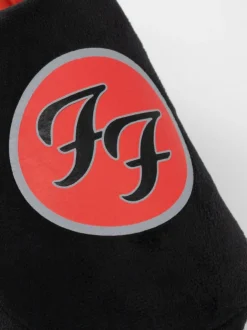 Vanilla Underground Black Foo Fighters Logo Slippers Online