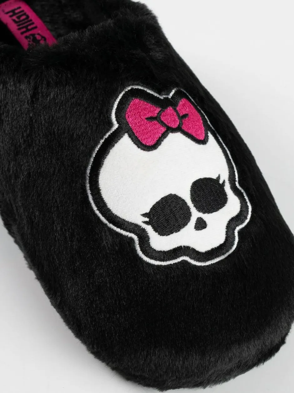 Vanilla Underground Black Monster High Mule Slippers Hot