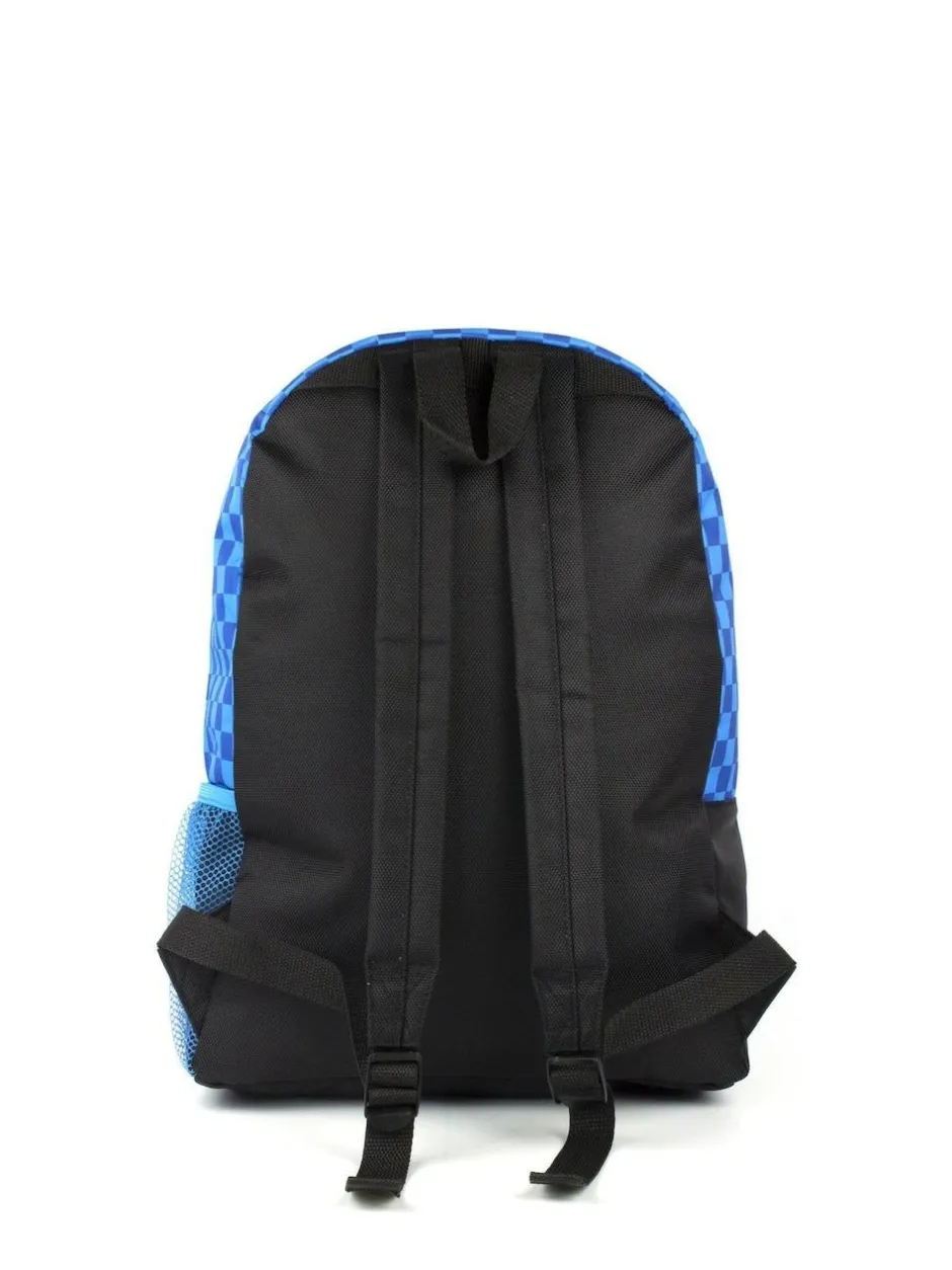 Vanilla Underground Black Sonic Sonic the Hedgehog Boys Checkerboard Pocket Backpack Outlet