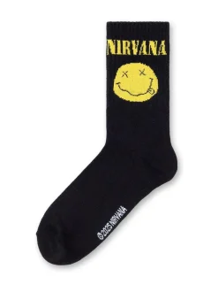 Vanilla Underground Black Mens Nirvana Multicoloured Calf Socks Set of 3 Outlet