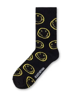 Vanilla Underground Black Mens Nirvana Multicoloured Calf Socks Set of 3 Outlet